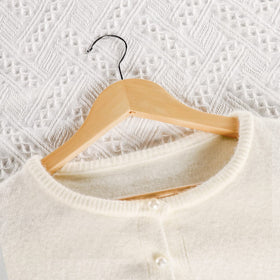 TOPIA HANGER 360-degree chrome hook rotates for easy access.