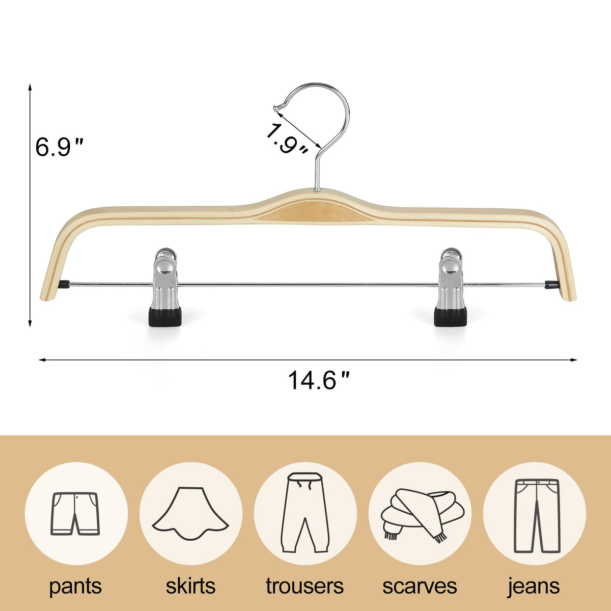 TOPIA HANGER 360-degree swivel hook for easy closet access