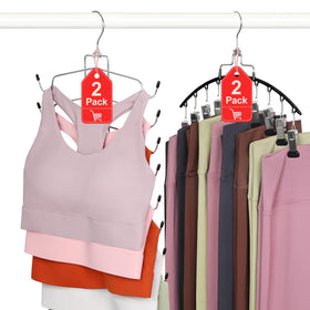 TOPIA HANGER 4-pack top hangers with 16 layers neatly organize tank tops