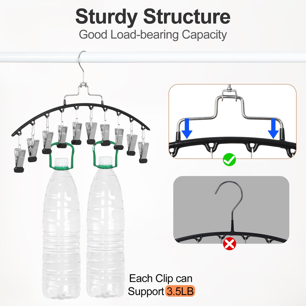 TOPIA HANGER durable steel construction supports daily gym wear