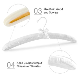 TOPIA HANGER foam-core design cushions garments and reduces shoulder marks