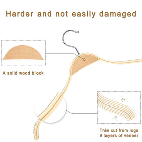 TOPIA HANGER Lightweight yet durable veneer construction saves space.