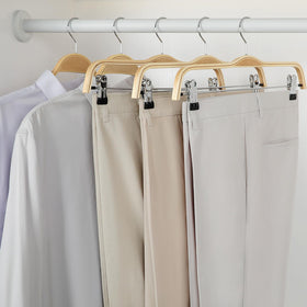 TOPIA HANGER lightweight wooden hangers save space without sacrificing strength