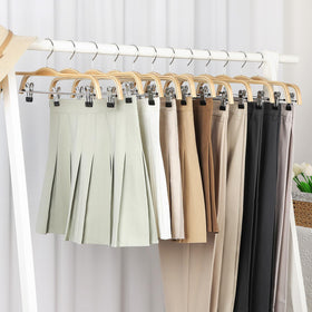 TOPIA HANGER non-slip clips protect fabrics during storage