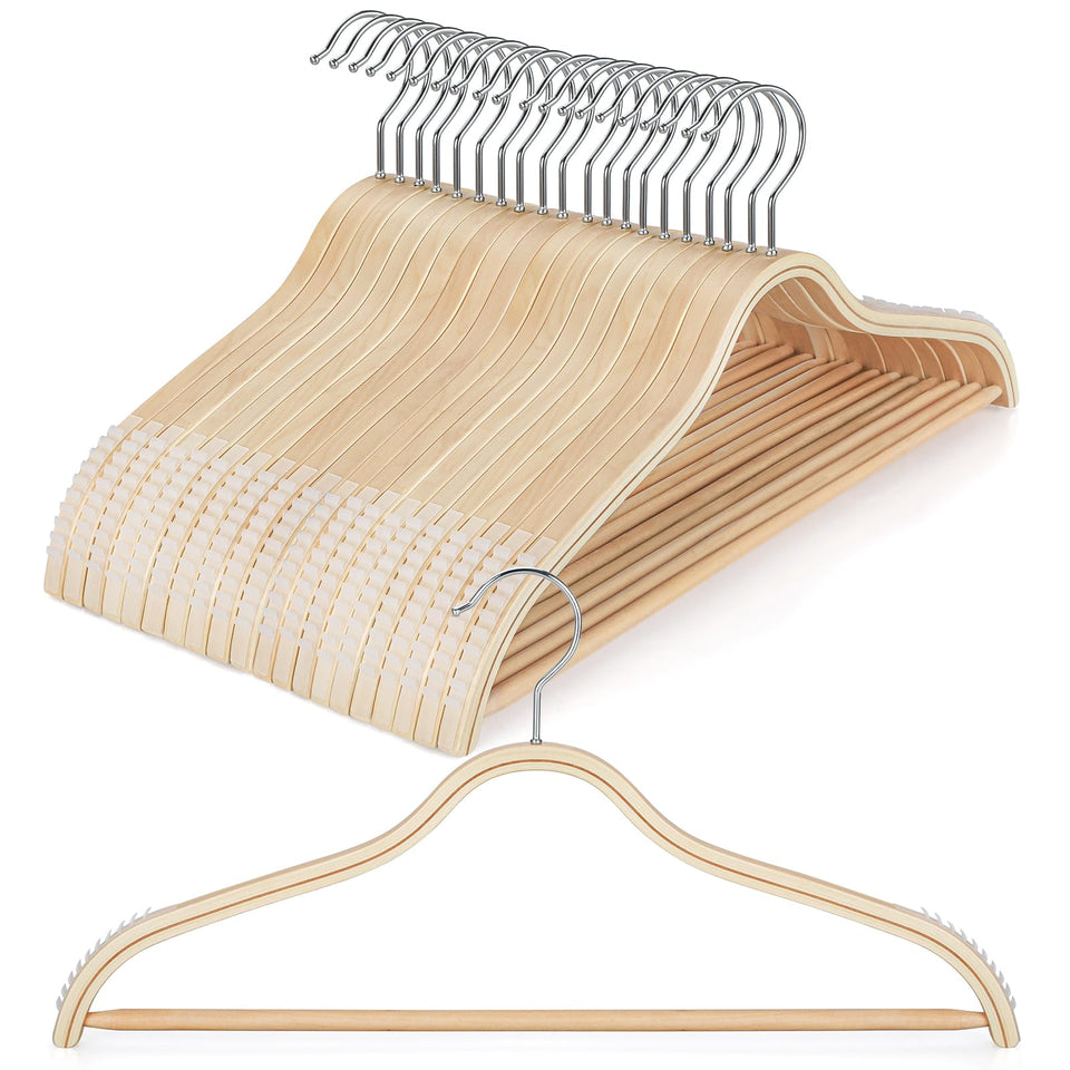 TOPIA HANGER non-slip shoulder detail keeps dresses secure and wrinkle-free.