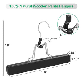 TOPIA HANGER non-slip hanger with felt liner prevents slips and keeps clothes in place.