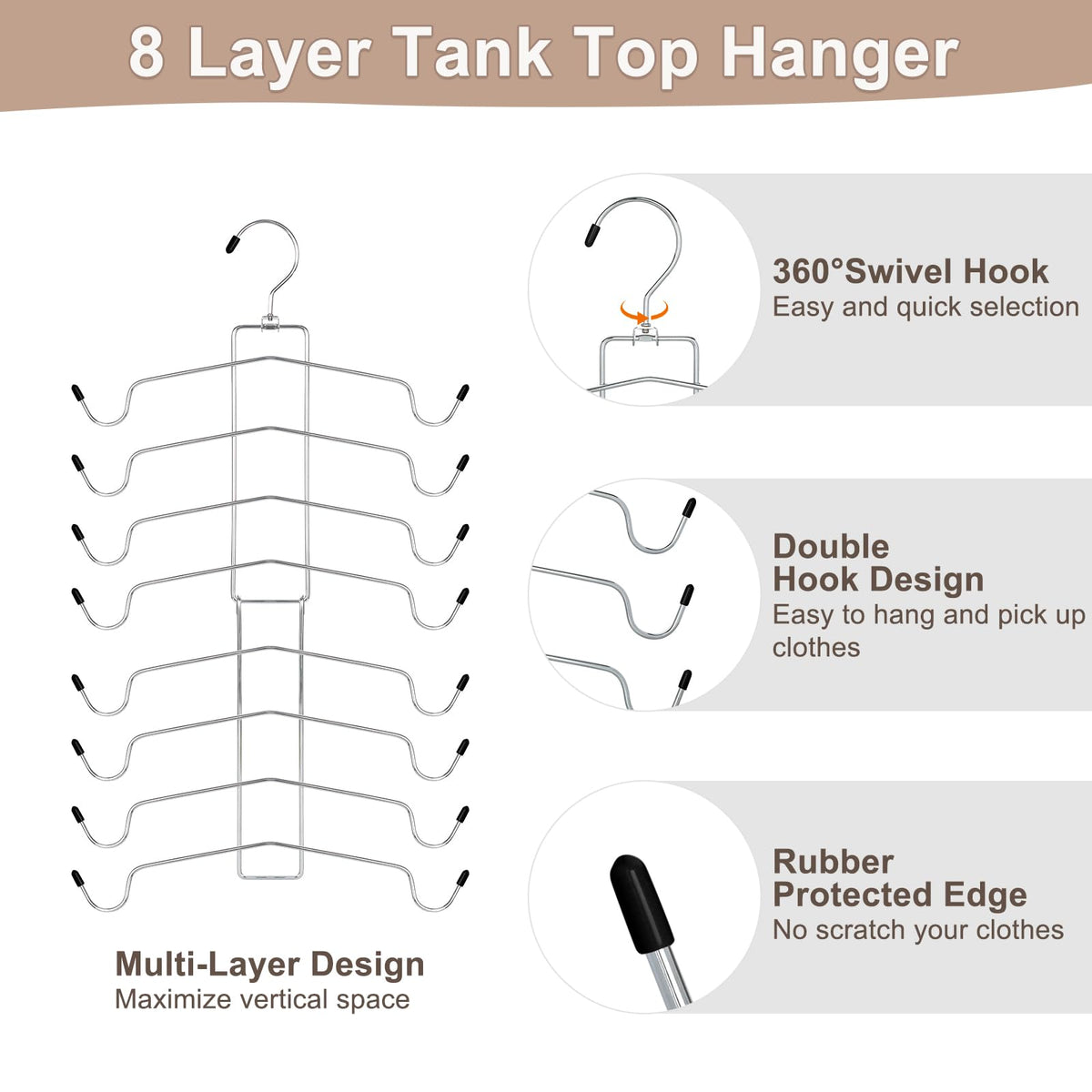 TOPIA HANGER organized tank tops for quick outfit picks