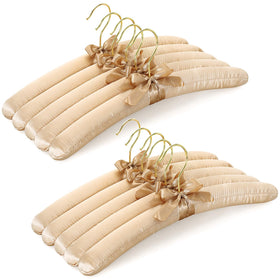TOPIA HANGER padded hanger with foam padding protects shoulders and preserves shape.
