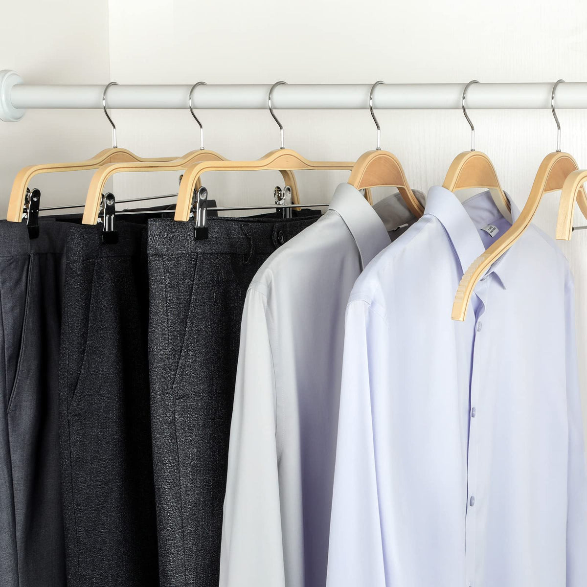 TOPIA HANGER Protective packaging ensures safe transit to your closet.