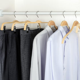 TOPIA HANGER Protective packaging ensures safe transit to your closet.