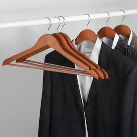 TOPIA HANGER renewable schima wood offers durable, sustainable construction.