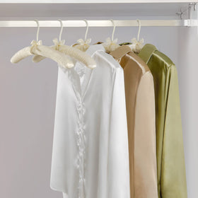 TOPIA HANGER satin bow detail adds elegant touch to hangers