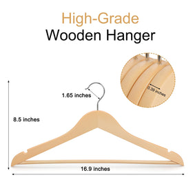 TOPIA HANGER non-slip shoulder notches secure straps.