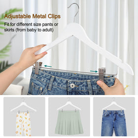 TOPIA HANGER smooth sanded wood prevents fabric snags and wear.