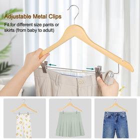 Topia Hanger smooth-sanded finish protects fabrics while showcasing natural grain.
