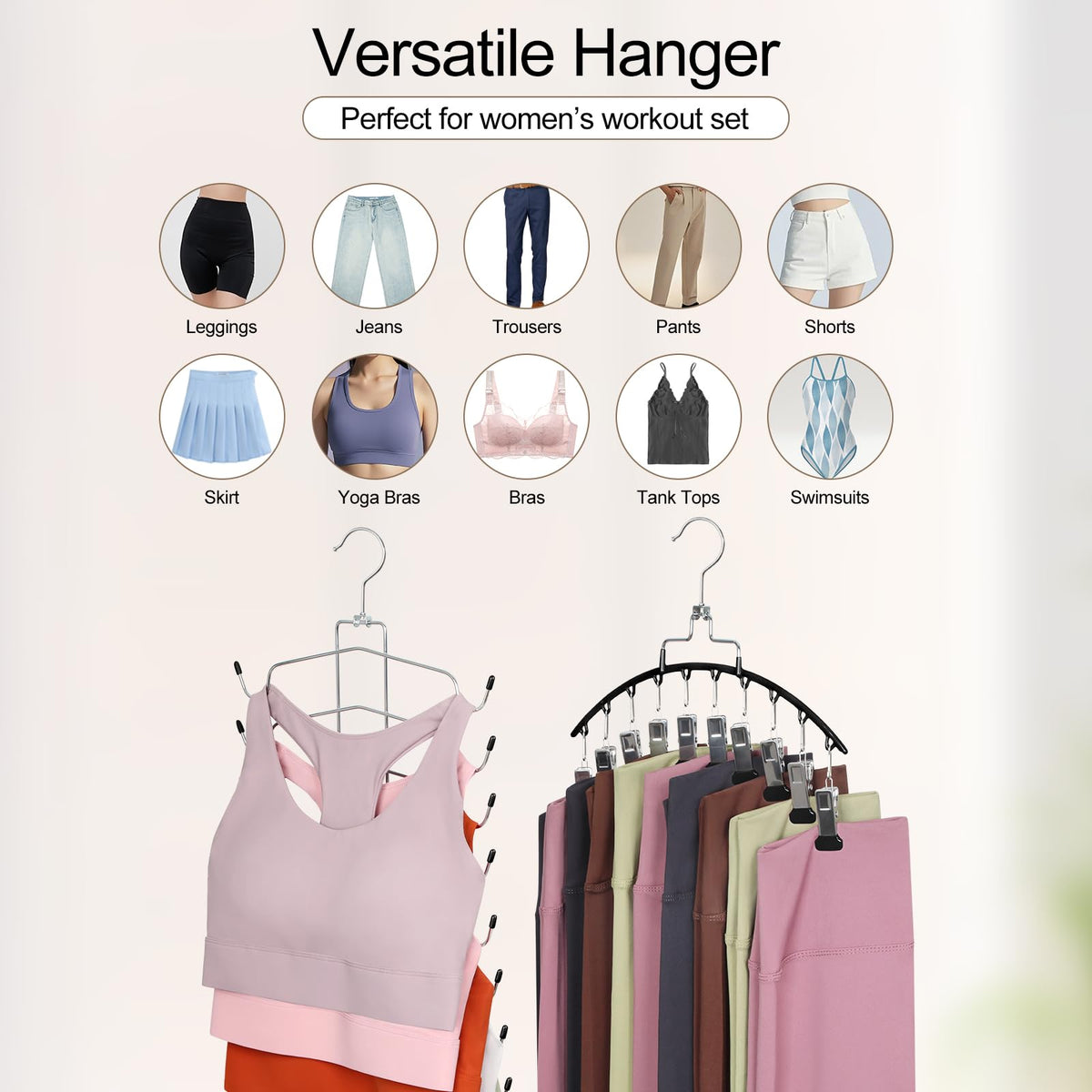 TOPIA HANGER space-saving design frees closet space
