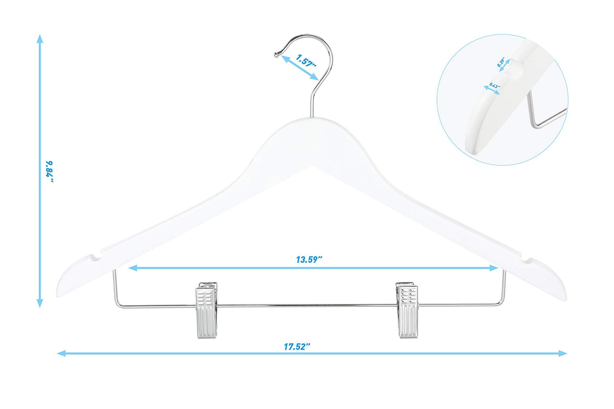 TOPIA HANGER space-saving design frees closet room for outfits you love.