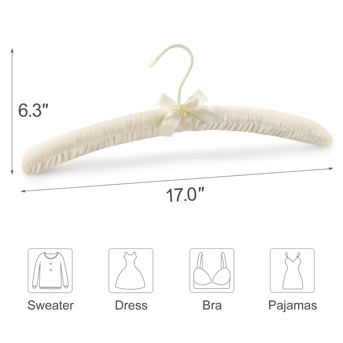 TOPIA HANGER solid wood core provides durable support for heavy coats