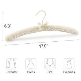 TOPIA HANGER solid wood core provides durable support for heavy coats