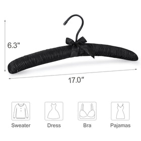 TOPIA HANGER wood-core construction provides durable support for heavy coats.