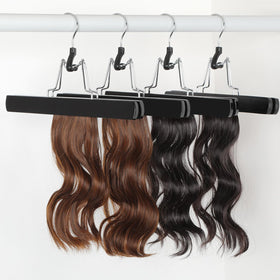 TOPIA HANGER wooden clamp hanger suitable for pants, skirts, jeans, and more.