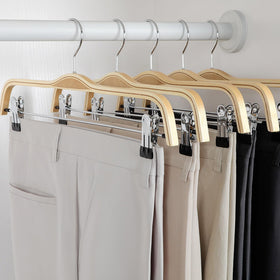 TOPIA HANGER wooden skirt hangers with anti-rust hook for lasting use