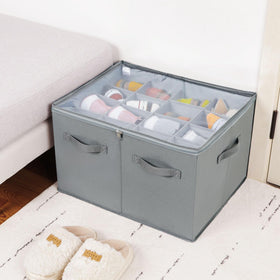 TOPIA HOME transparent lid protects from dust while keeping contents visible.