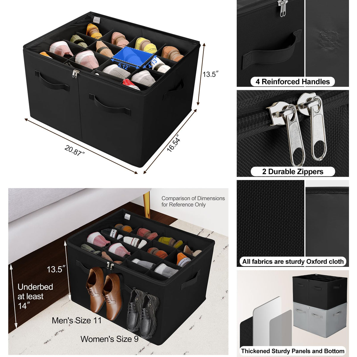 Topia Home transparent lid offers quick visibility while keeping dust out.