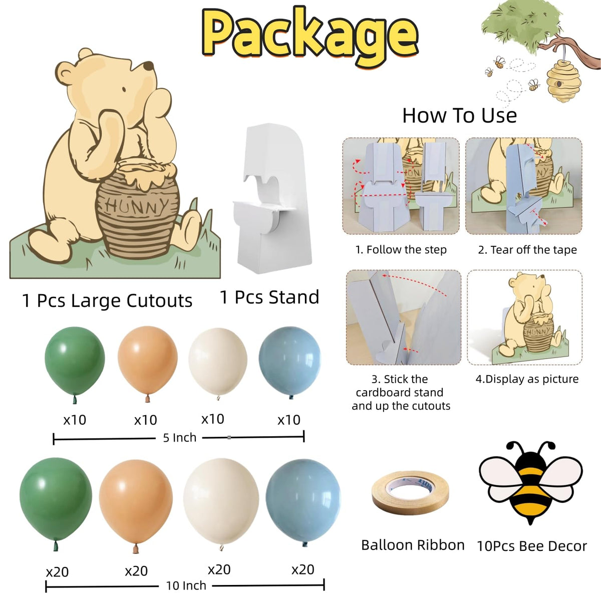 TopJianyu neutral balloons provide a soft, cohesive party color palette.