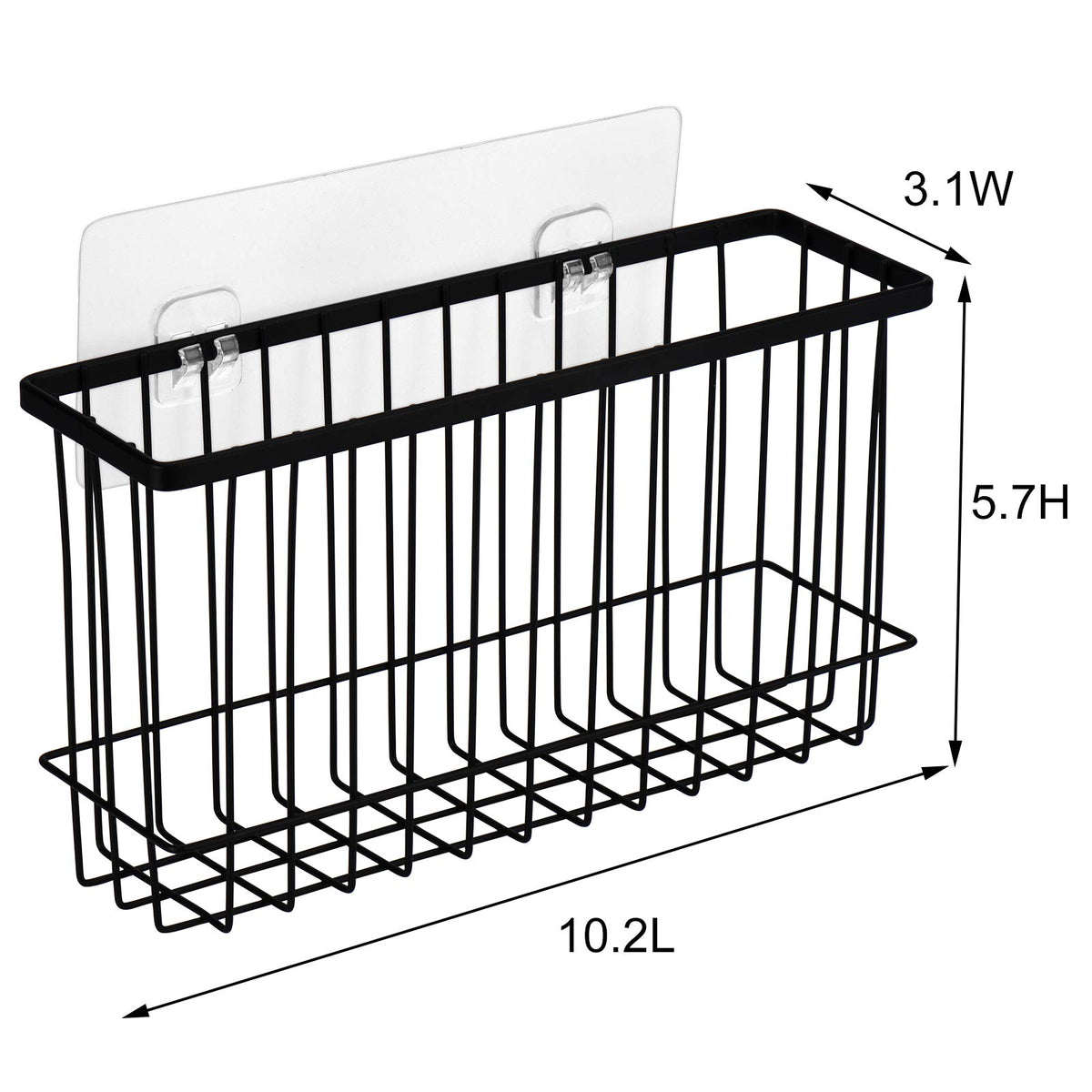 Toplife adhesive kitchen rack close-up shows sturdy metal construction for durable pantry storage.