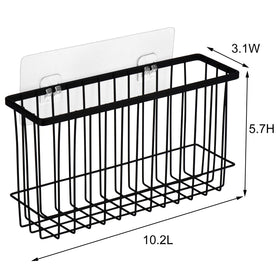 Toplife adhesive kitchen rack close-up shows sturdy metal construction for durable pantry storage.