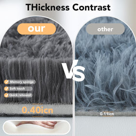 Topmaxcs fluffy rug in kids room promoting safe play with cushioned surface