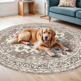 TOPRUUG machine-washable rug preserves color and shape after washes.