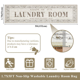 TOPRUUG rug with non-slip TPR backing helps prevent slips on wet or dry floors.