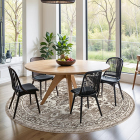 TOPRUUG vintage medallion design enhances decor in living rooms and bedrooms.