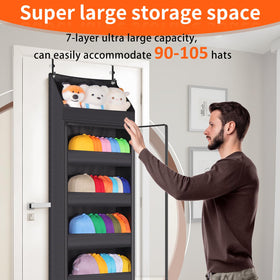 Toread versatile storage for hats, scarves, and diapers in one space.