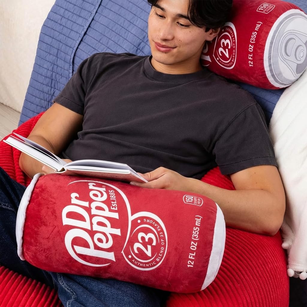 Torendi Dr Pepper Pillow is a humorous gag gift for friends and family.