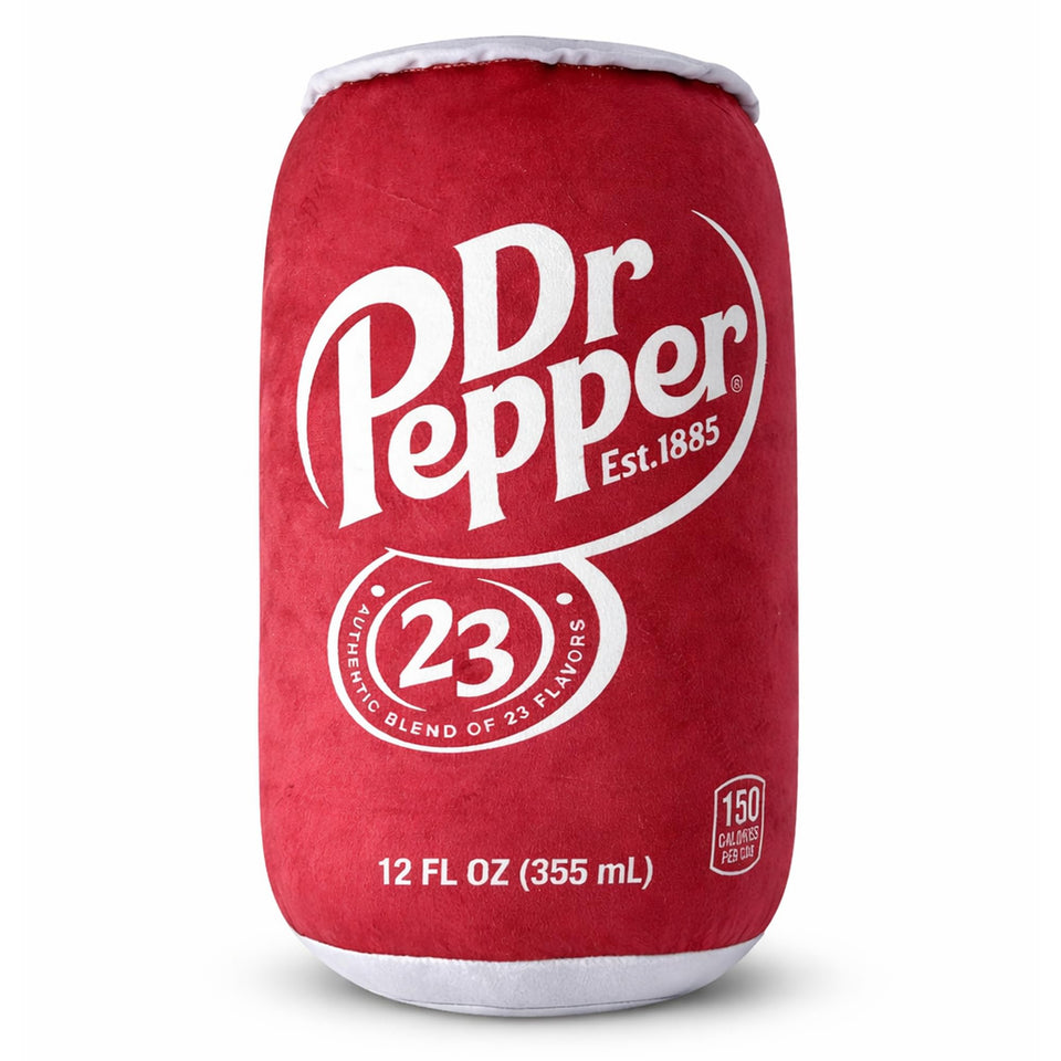 Torendi Dr Pepper Pillow with soda can design for playful living room lounging.