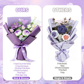 Torontokyo crochet bouquet gradient roses for lasting keepsake and gift