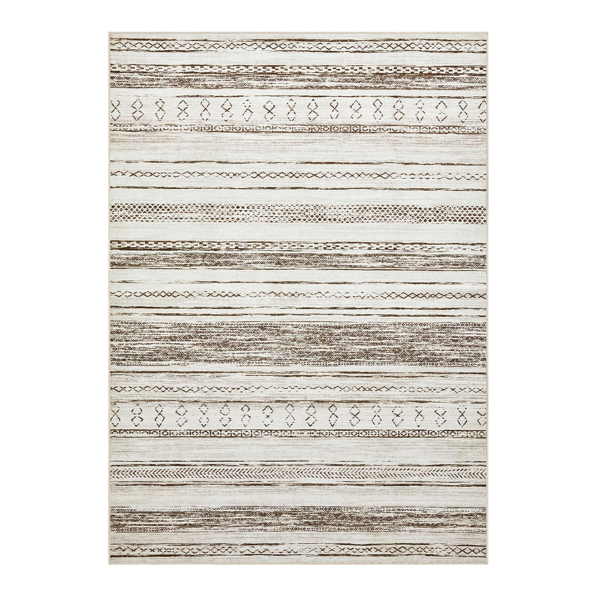 Tortania rug in cream and brown tones to blend with neutral interiors