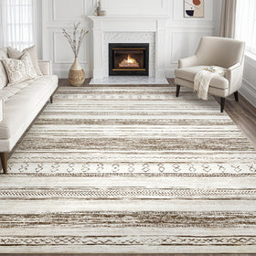 Tortania area rug with soft velvet touch ideal for a cozy living room