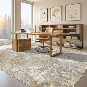 Tortania kids and pets friendly rug with hypoallergenic polyester.