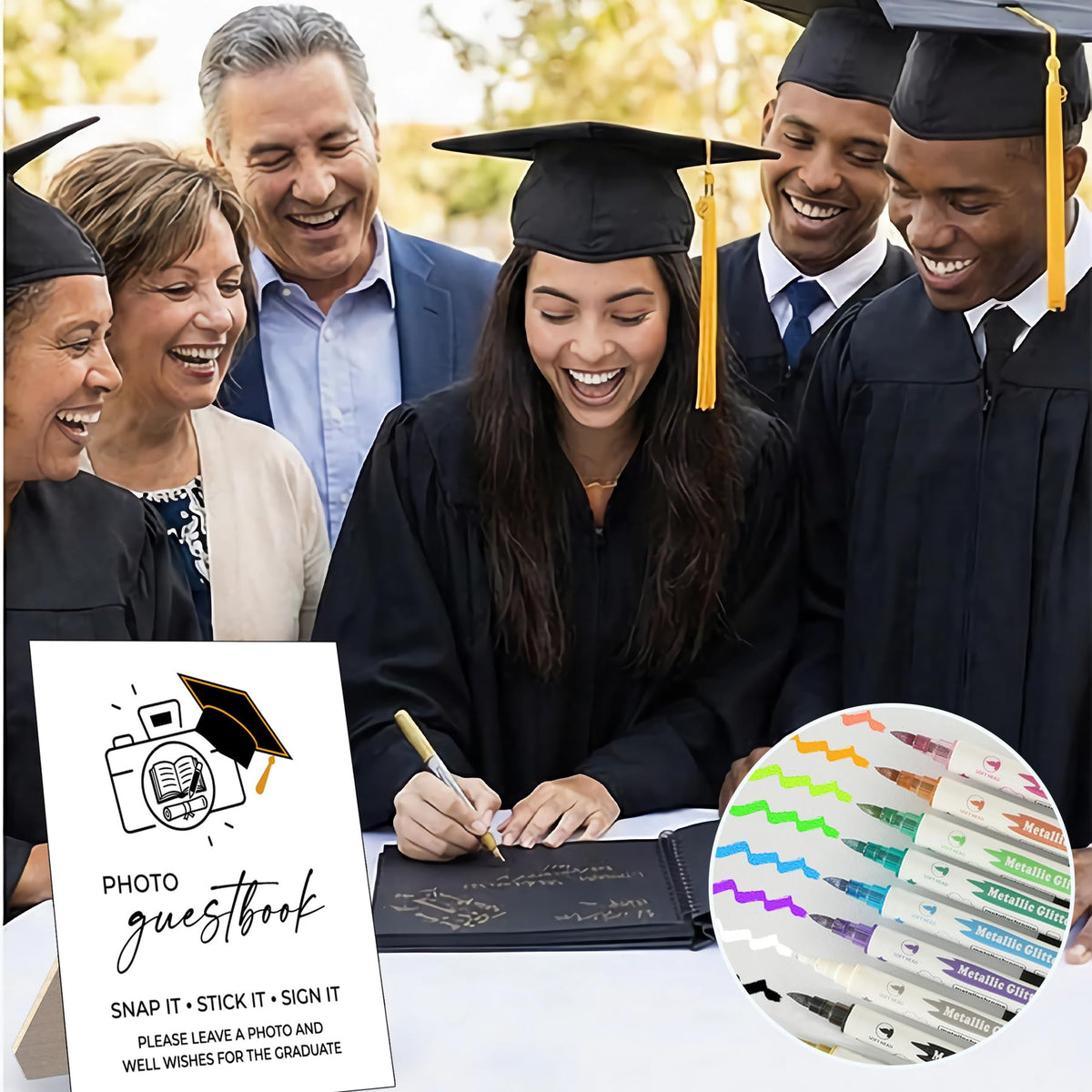 Torvion Crest adhesive photo corners securing photos in the book
