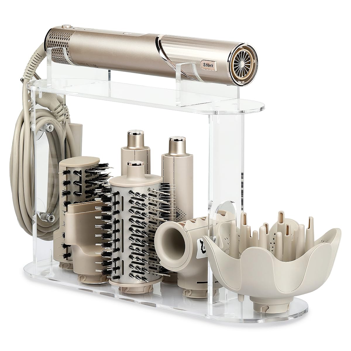 TOSAGE 7-slot stand with diffuser slot keeps Shark FlexStyle organized and ready.