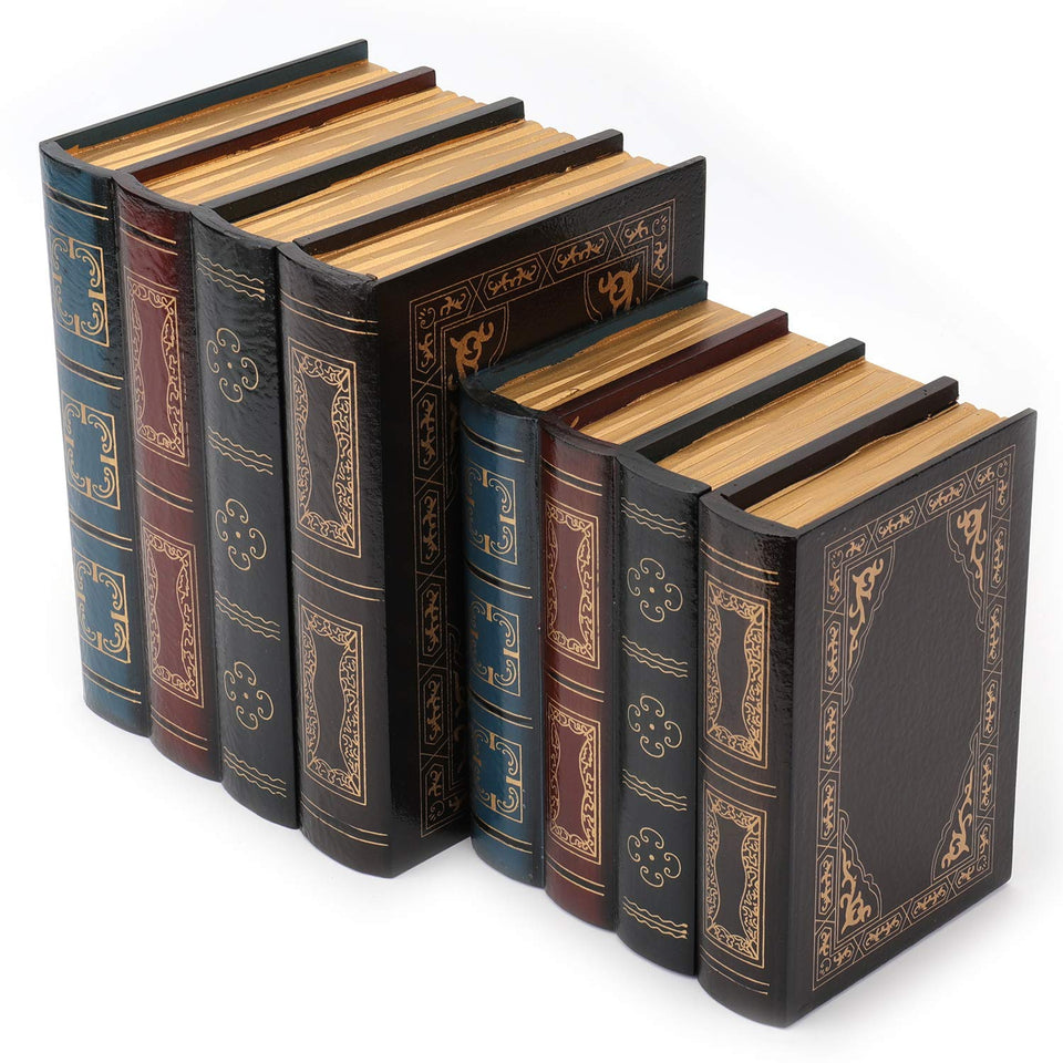 Tosnail large outer-size decorative book box for stylish storage and display.