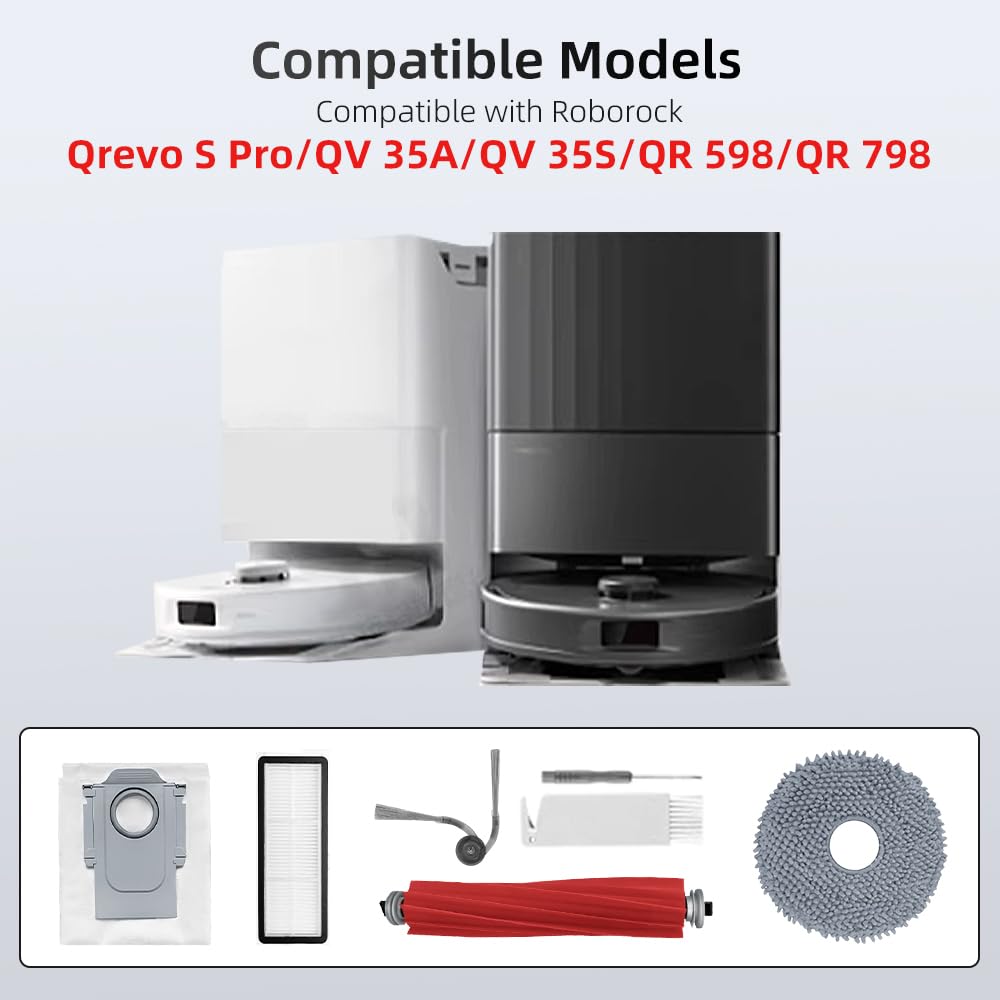 TOSOMO QV35A nylon side brushes clean edges with minimal furniture contact.
