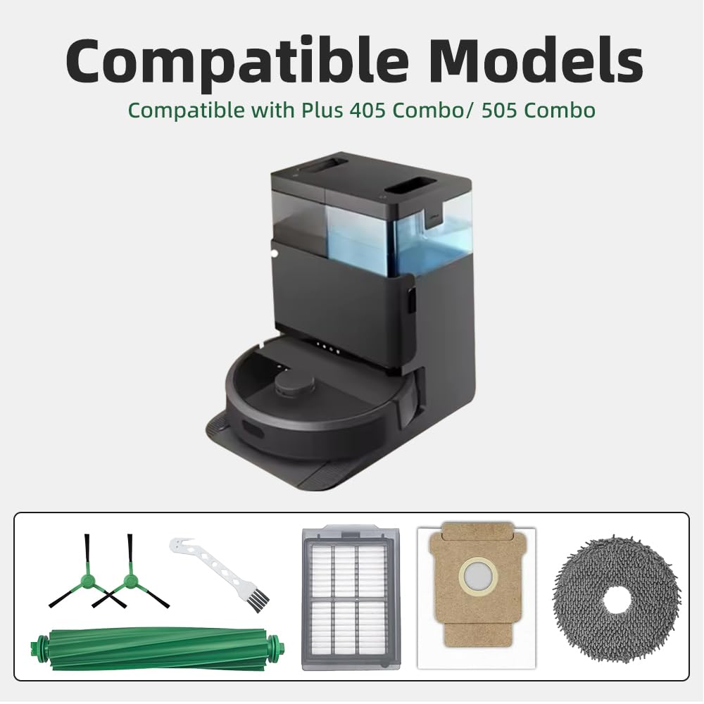 TOSOMO Roomba Plus disposable dust bags for long-lasting, mess-free maintenance.
