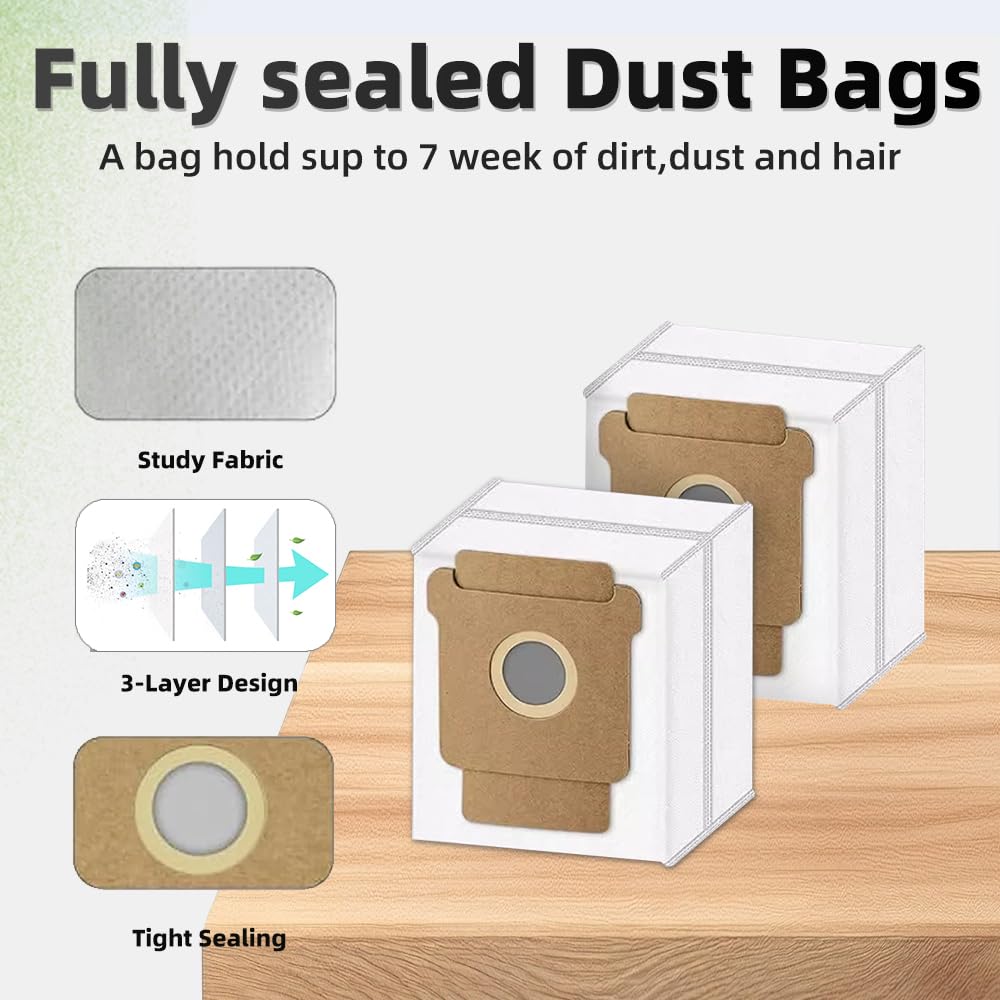 TOSOMO Roomba Plus packaging contents show 25-piece replacement kit.