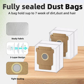 TOSOMO Roomba Plus packaging contents show 25-piece replacement kit.