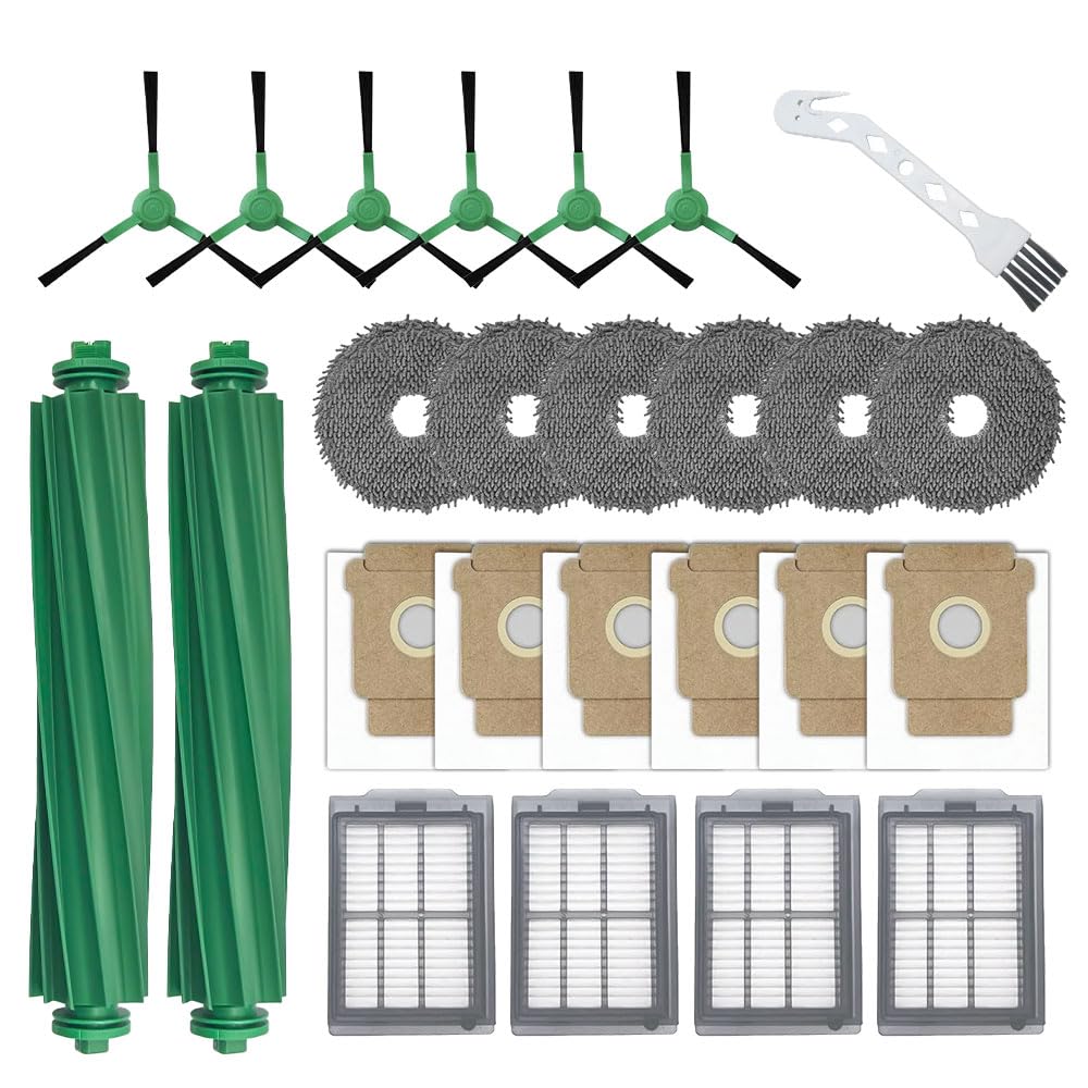TOSOMO Roomba Plus main brush set for easy replacement and improved debris pickup.